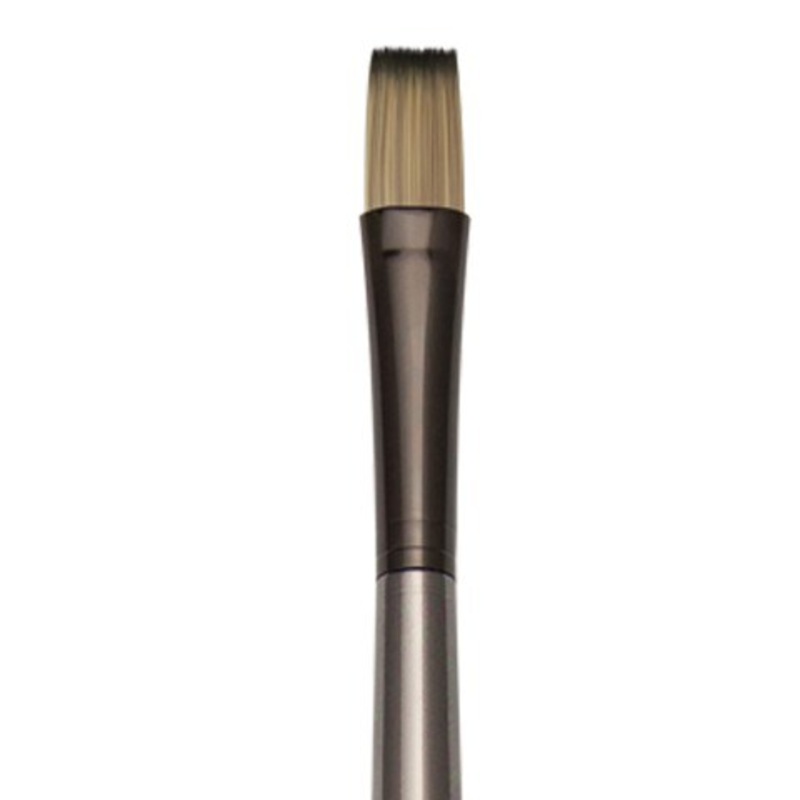 ZEN ACRYLIC SYNTHETIC BRISTLE LONG HANDLE BRUSH FLAT 8