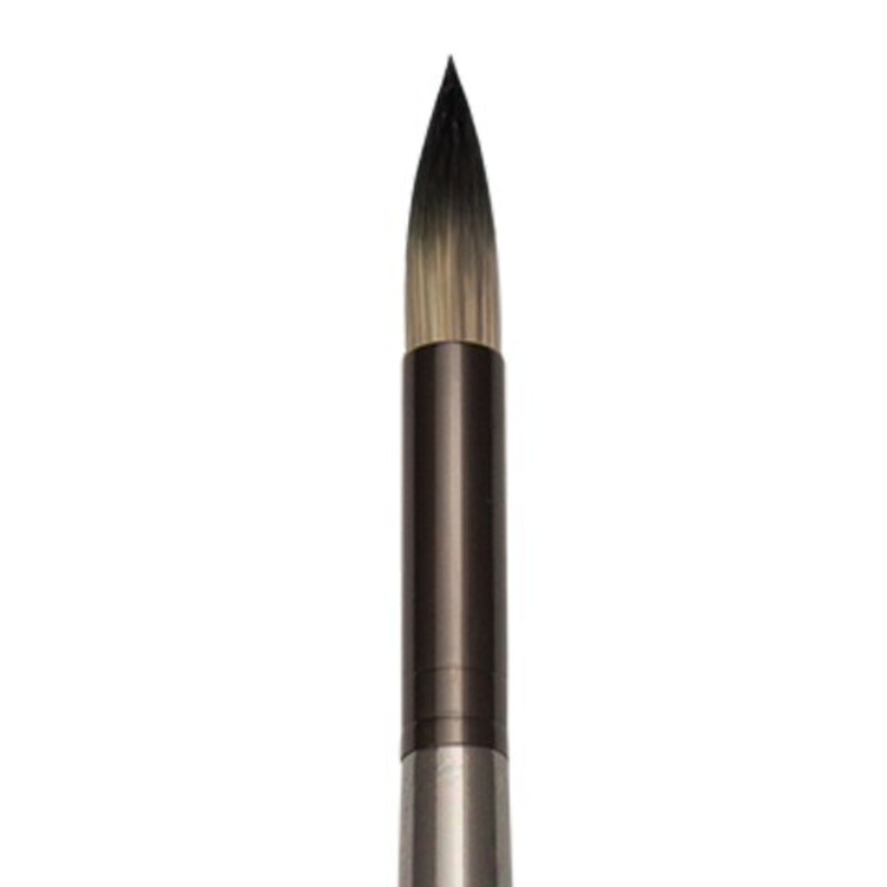 ZEN ACRYLIC SYNTHETIC BRISTLE LONG HANDLE BRUSH ROUND 12