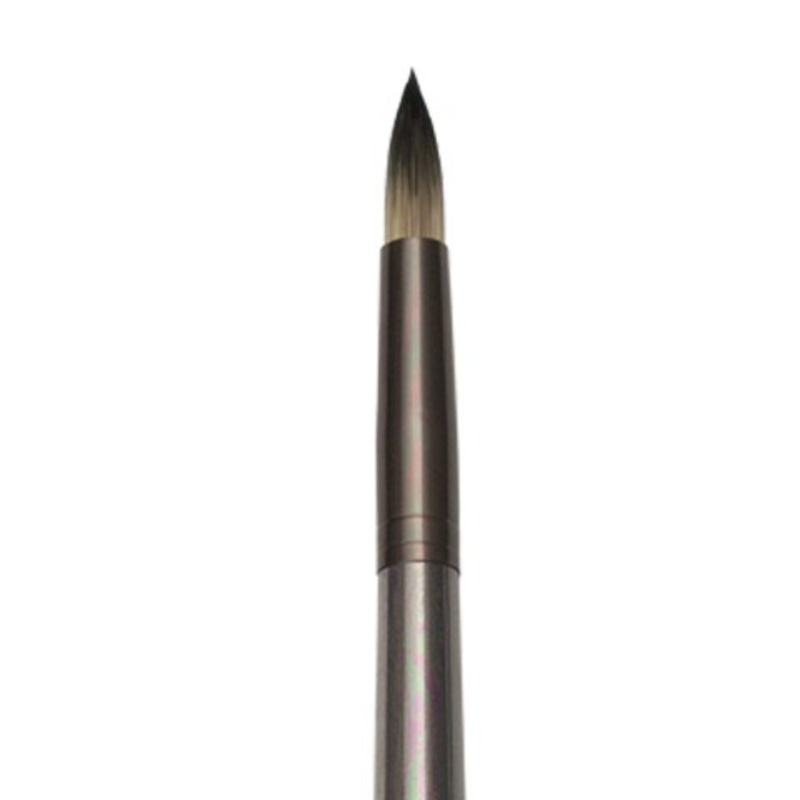 ZEN ACRYLIC SYNTHETIC BRISTLE LONG HANDLE BRUSH ROUND 6