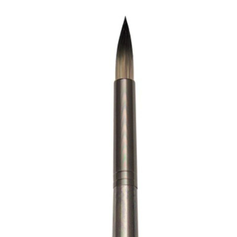 ZEN ACRYLIC SYNTHETIC BRISTLE LONG HANDLE BRUSH ROUND 8
