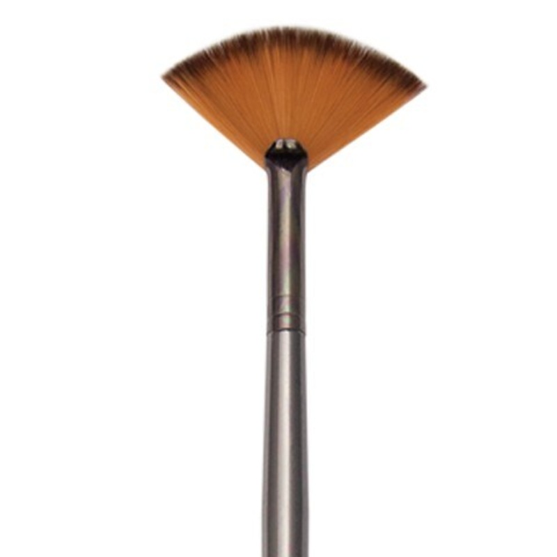 ZEN ALL MEDIA SYNTHETIC BRISTLE LONG HANDLE BRUSH FAN 2