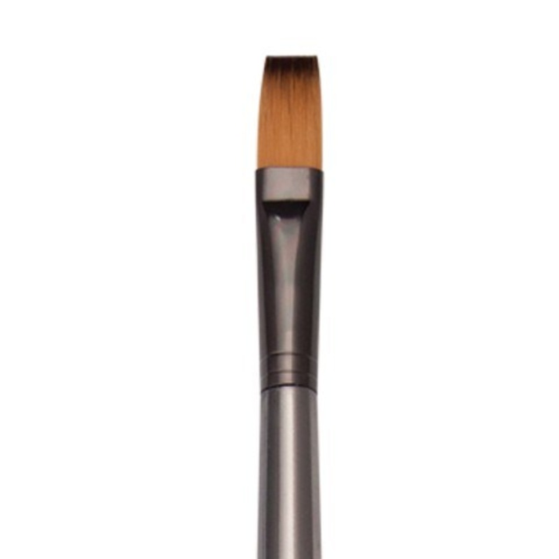 ZEN ALL MEDIA SYNTHETIC BRISTLE LONG HANDLE BRUSH FLAT 6