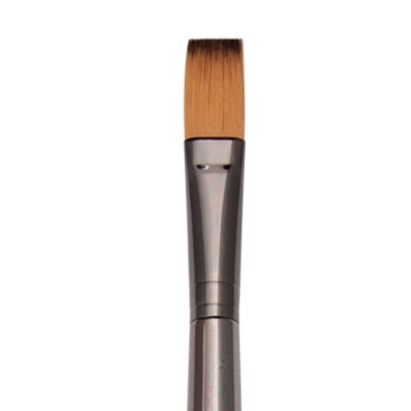 ZEN ALL MEDIA SYNTHETIC BRISTLE LONG HANDLE BRUSH FLAT 8