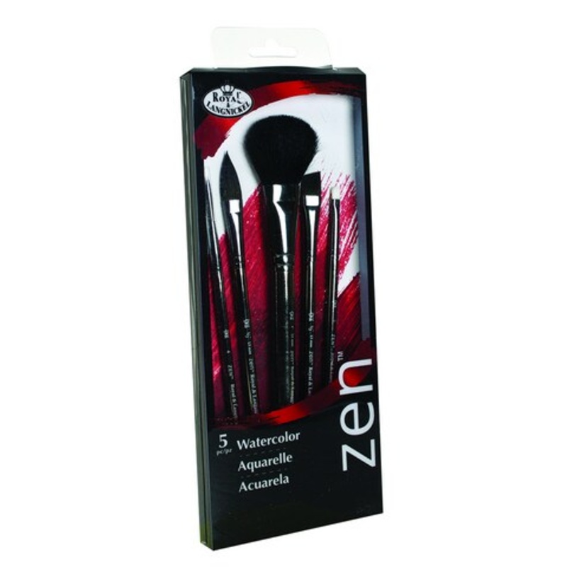 ZEN SH 5PC WATERCOLOR MOP VARIETY SET