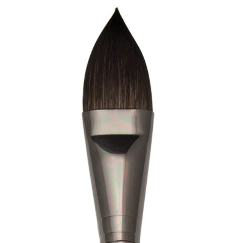 ZEN WATERCOLOR SHORT HANDLE BRUSH POINTED OVAL 1