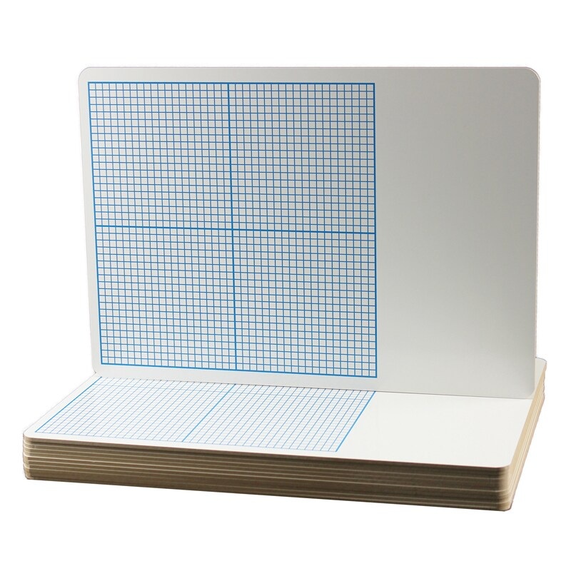 1/4″ Graph Dry Erase Board, 11″ x 16