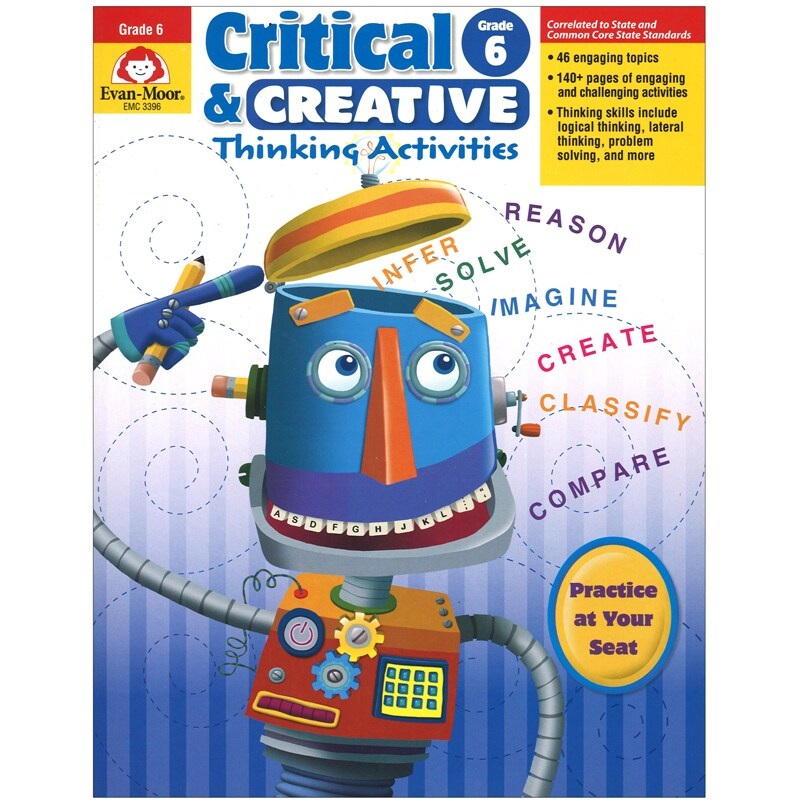 Critical and Creative Thinking Activities Book, Grade 6