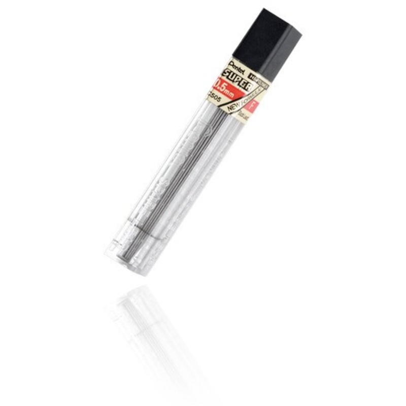 SUPER HI POLYMER LEAD 0.5MM F 12PC TUBE