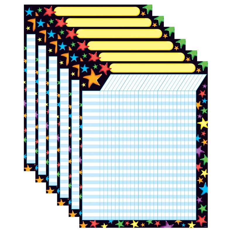 Gel Stars Incentive Chart, 17″ x 22