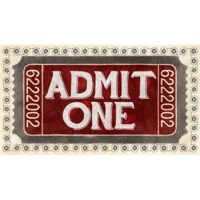 Admit One Poster Print by PI Studio