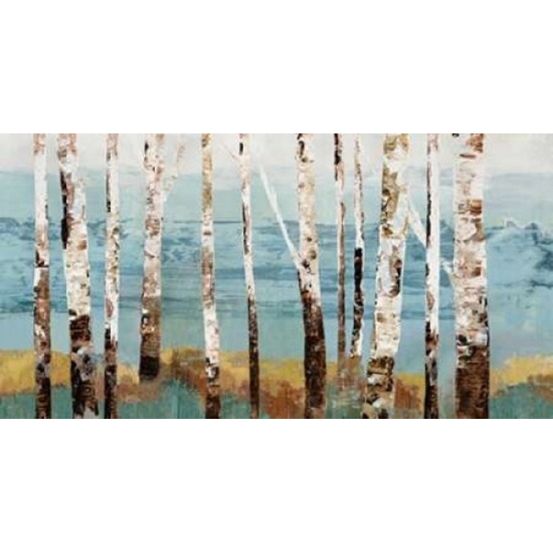 Birch Reflection Poster Print by Allison Pearce