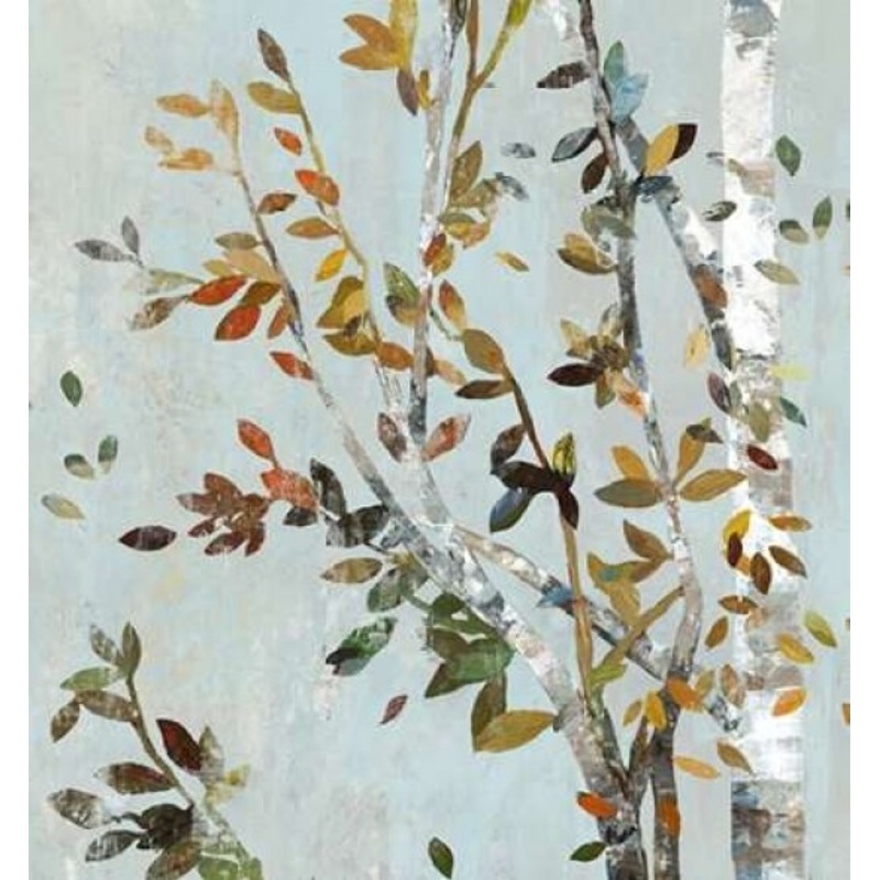 Birch with Leaves II Poster Print by Allison Pearce