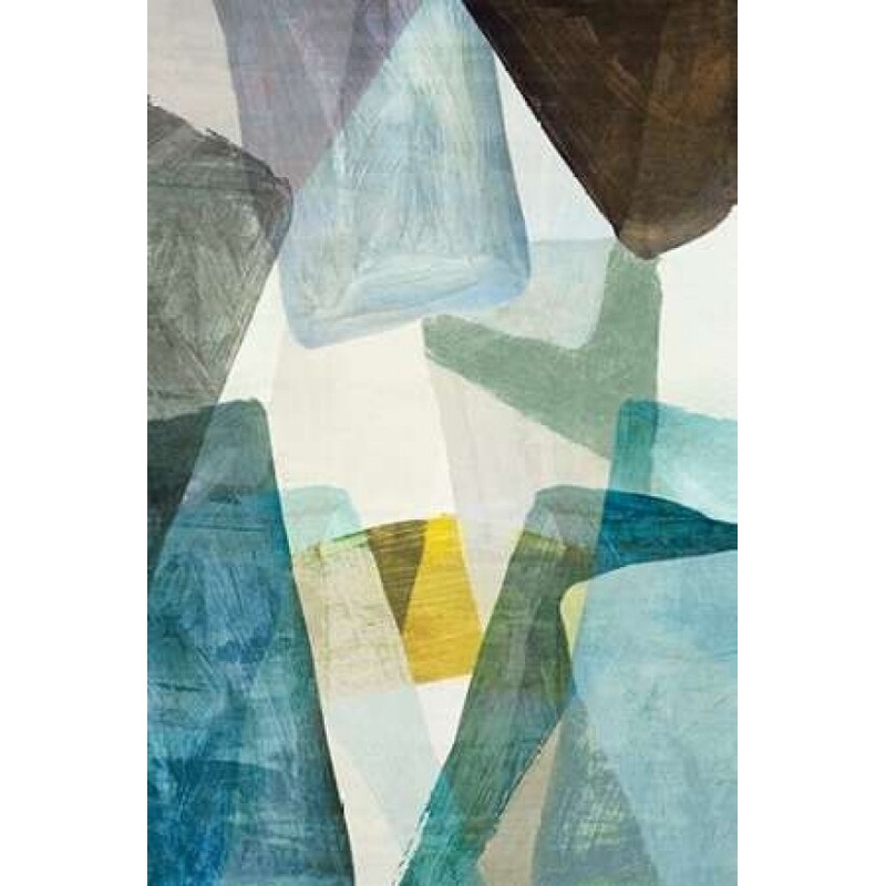 Blue Geometric II Poster Print by PI Studio