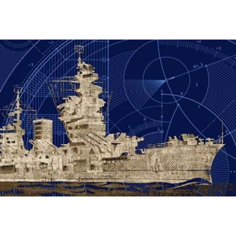 Blueprint Submarine I Poster Print by PI Studio