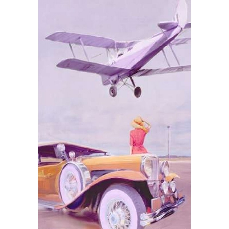 Vintage Airport Poster Print by PI Studio