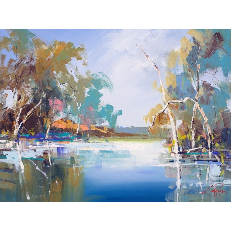 The Renmark Creek Poster Print by Craig Trewin Penny # P1202D