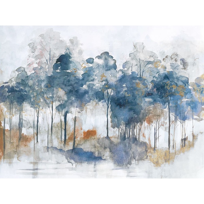 Autumn Indigo Poster Print by Maya Woods # MW179A