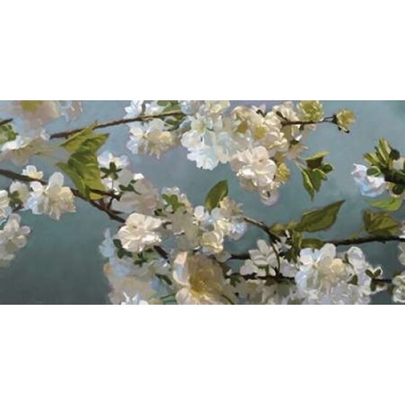 Blue Blossoms Poster Print by Rick Novak