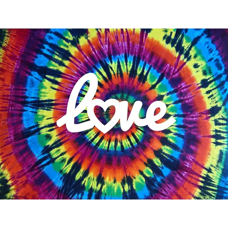 Tie Dye Rainbow Love II Poster Print by Molly Kearns # KYS116915