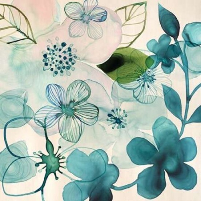Water Blossoms III Poster Print by Margaret Berg