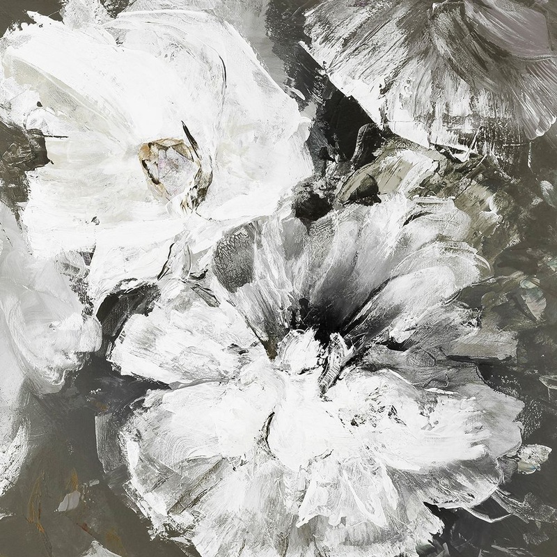 White and Gray Flowers Poster Print by Design Fabrikken Design Fabrikken # MF9520679
