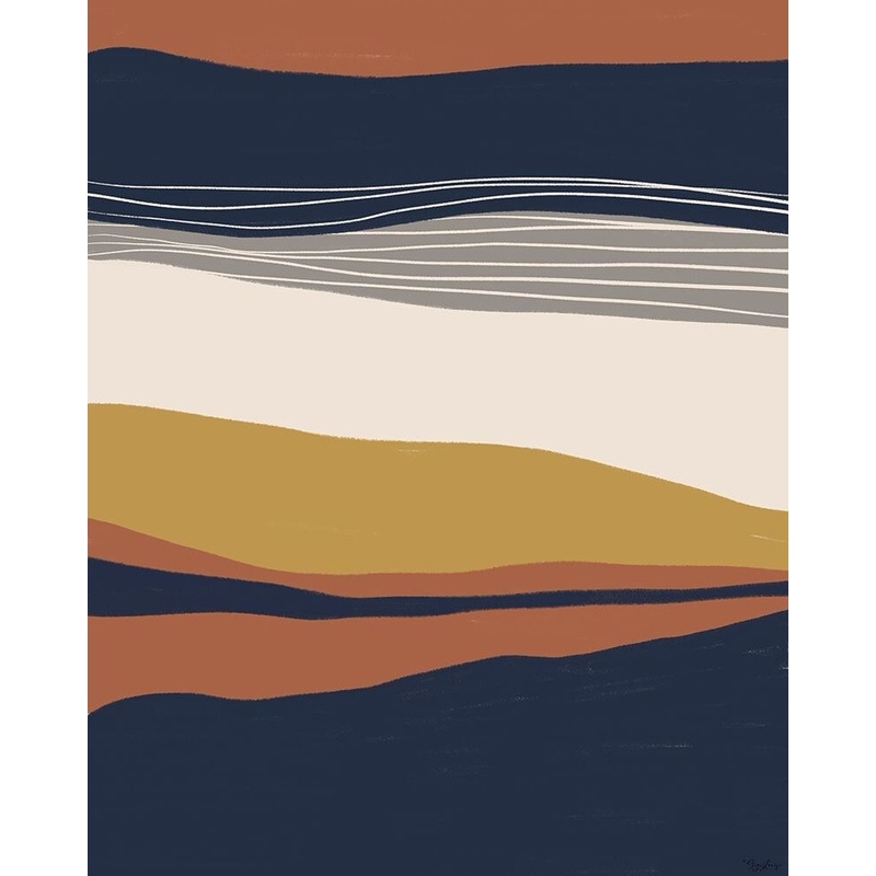 Abstract 1 Poster Print by Gigi Louise # KBRC102A