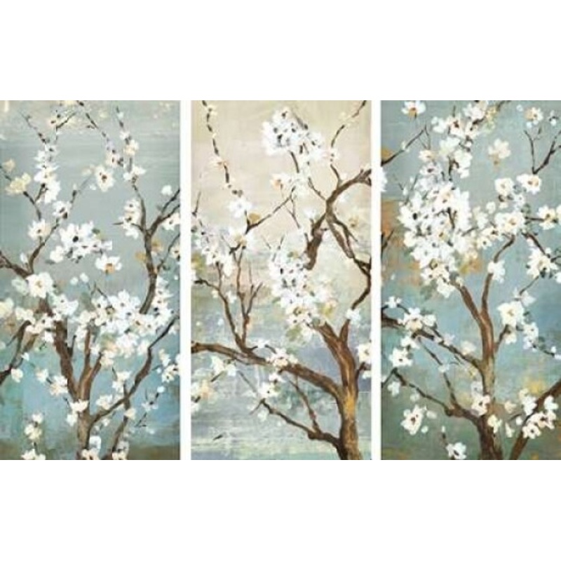 Triptych in Bloom Poster Print by Asia Jensen