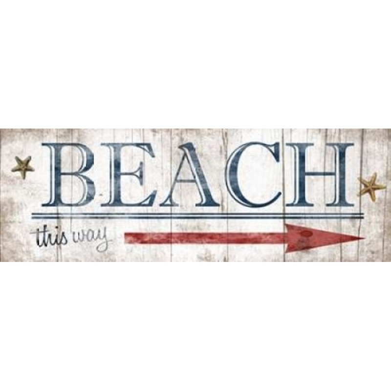 Beach Sign Poster Print by Jace Grey # JGPL008C2