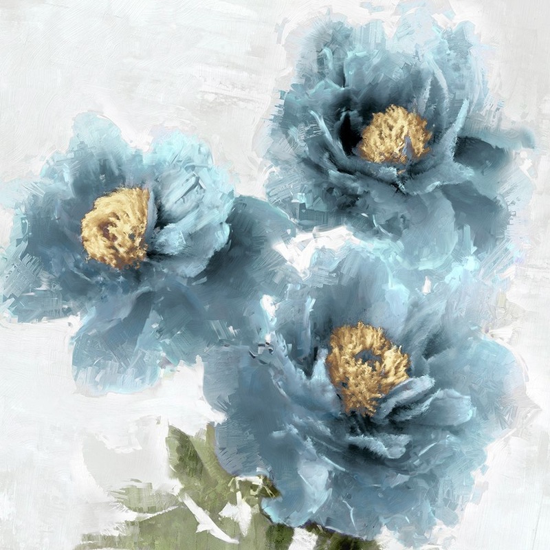Blue Bloom II Poster Print by Jesse Stevens # JES117048