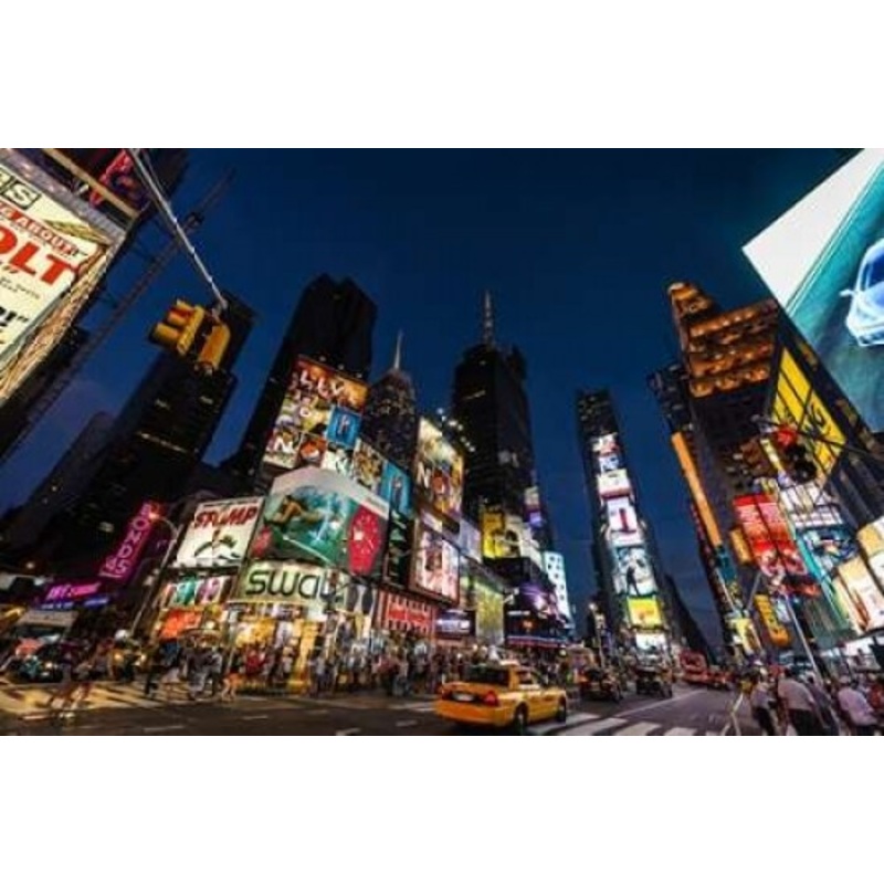 Times Square Billboards Poster Print by Guilliame Gaudet