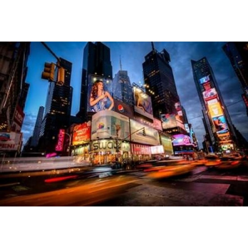 Times Square Rays of Light I Poster Print by Guilliame Gaudet