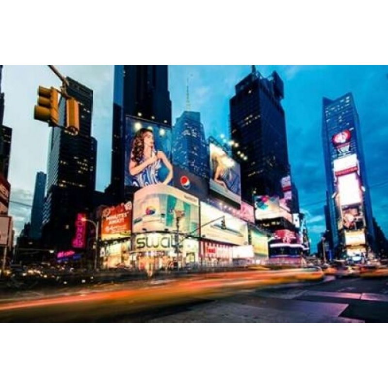 Times Square Rays of Light II Poster Print by Guilliame Gaudet