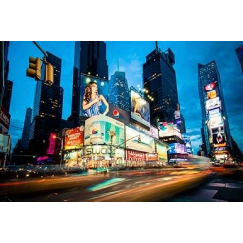 Times Square Rays of Light III Poster Print by Guilliame Gaudet