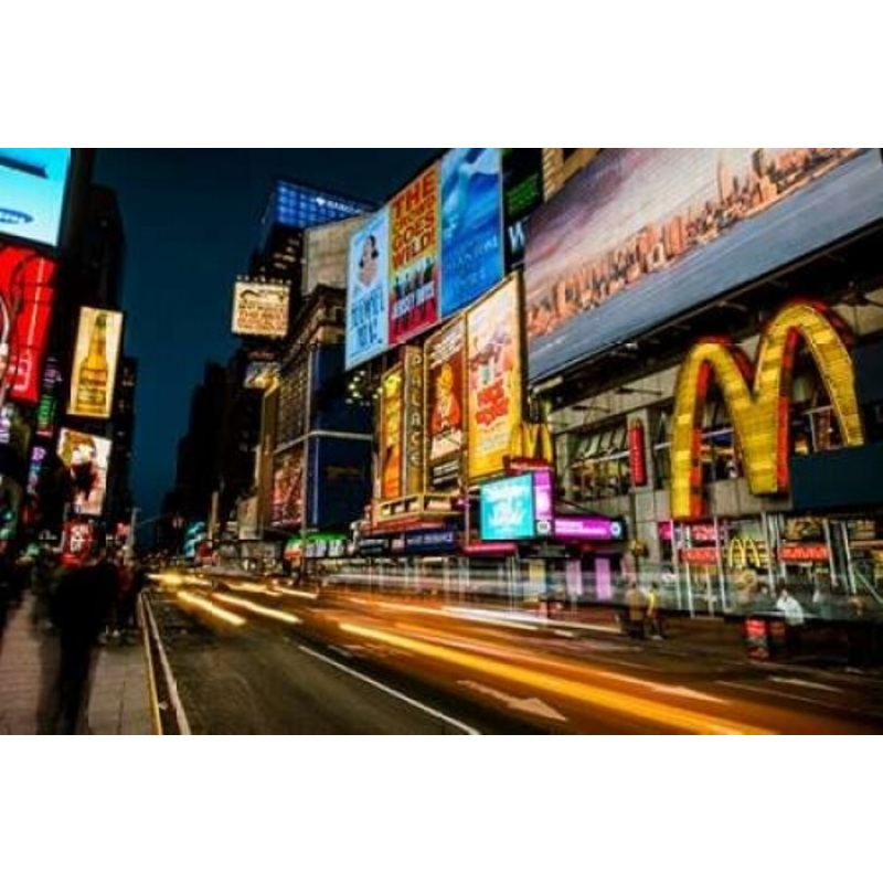 Times Square Rays of Light IV Poster Print by Guilliame Gaudet