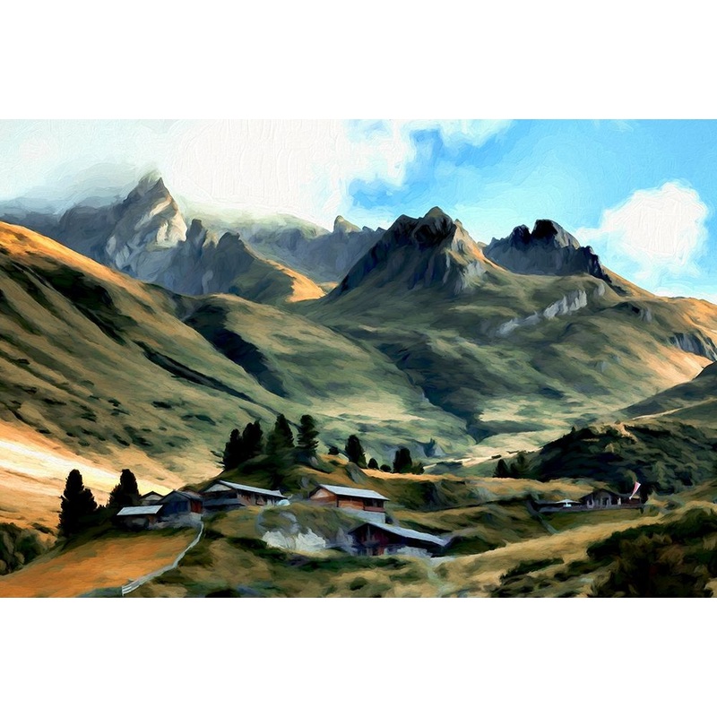Alpine Village Poster Print by Ronald Bolokofsky # FAS1947