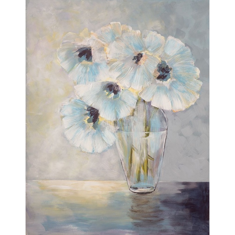 White Blooms Poster Print by Doris Charest # DCRC012