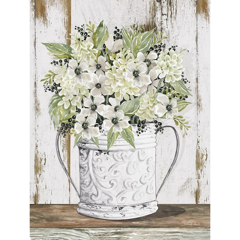 White Floral Dreams Poster Print by Cindy Jacobs # CIN2322