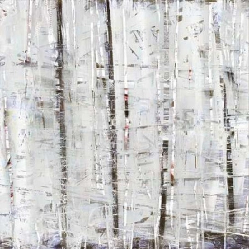Birch Perspective Grey IV Poster Print by John Bingham