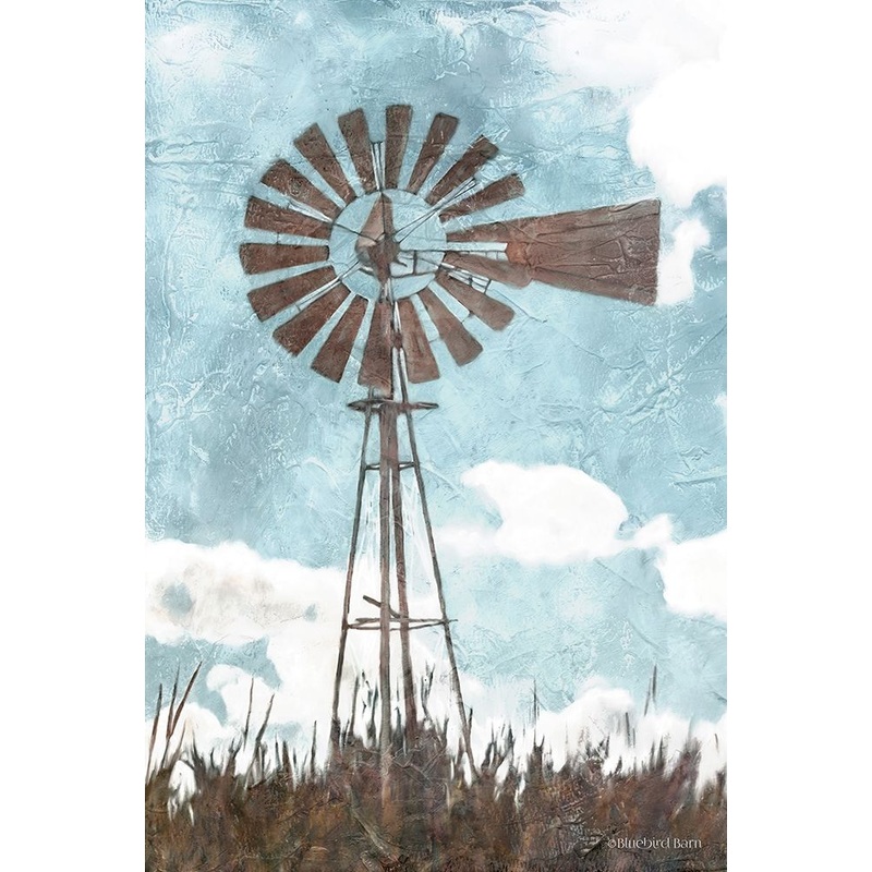 Windmill      Poster Print by Bluebird Barn Bluebird Barn # BLUE352