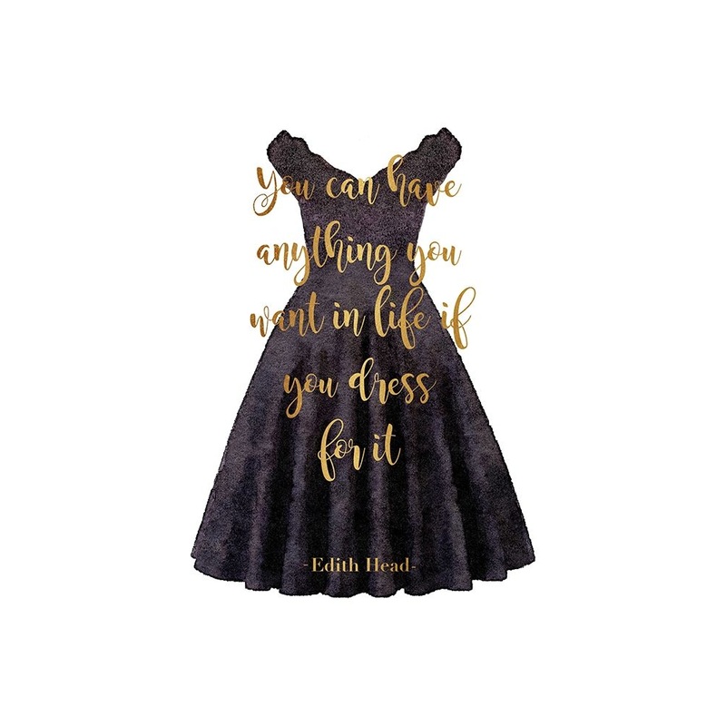 Anything Black Dress Poster Print by Amanda Greenwood # AGD116480