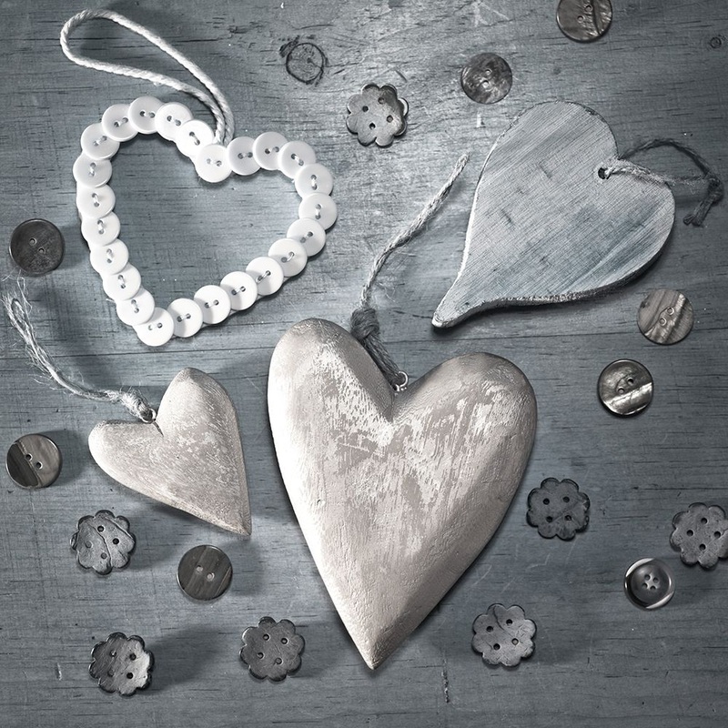 Assorted wooden hearts and buttons Poster Print by Assaf Frank # AF20121107060C06
