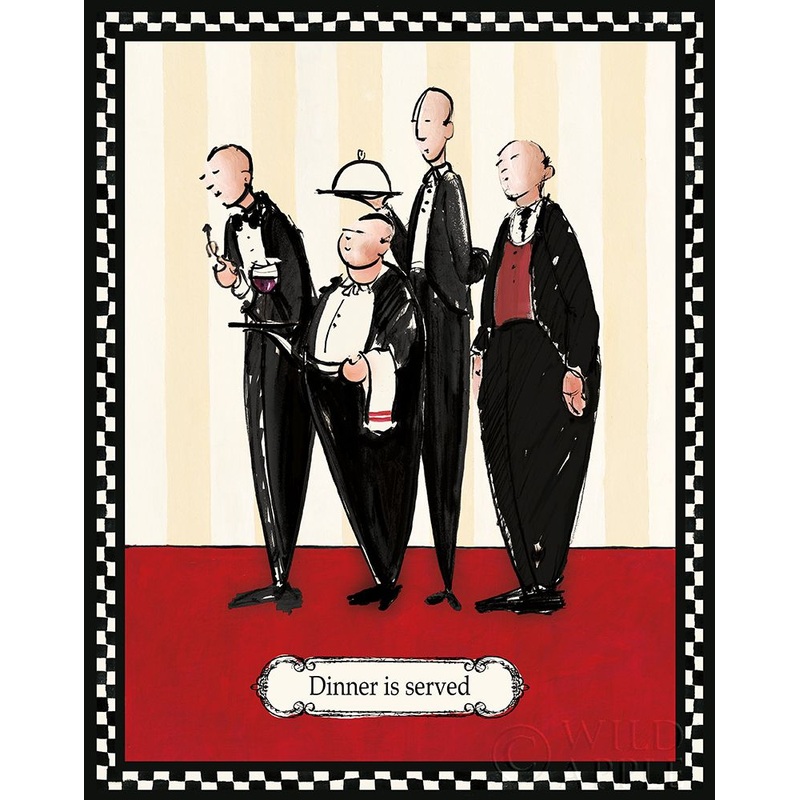 Dinner is Served Poster Print by Avery Tillmon # 8589