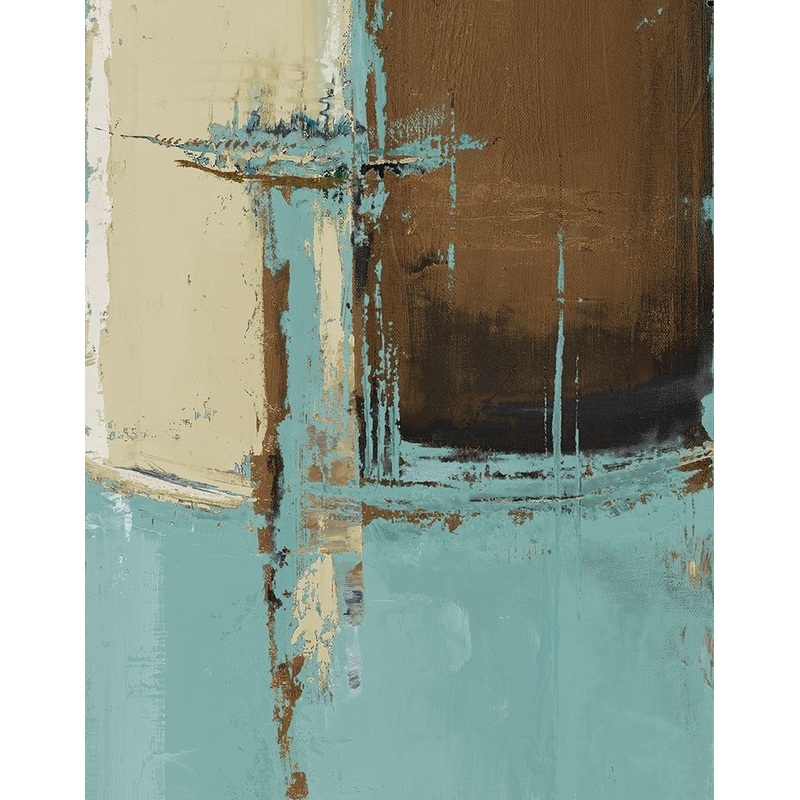 Oxido on Teal I Poster Print by Patricia Pinto # 7730B